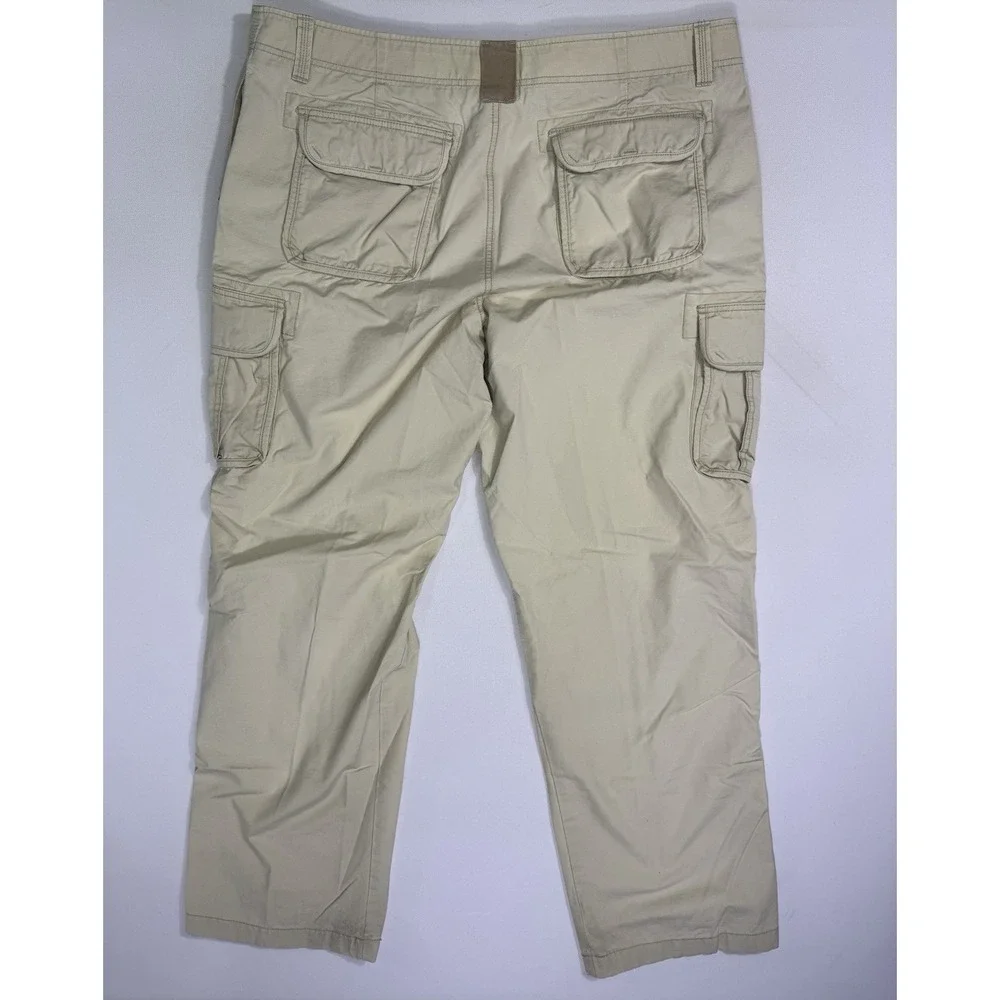 LL Bean Cargo Pants Men's 40x34 (42x33) Utility Outdoor Work Cabin 6-Pocket